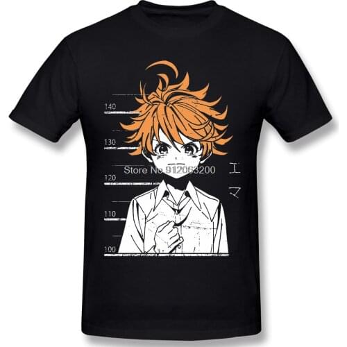 Fashion Emama Boy Clothes Design Anime The Promised Neverland Manga Camiseta Men T-Shirt