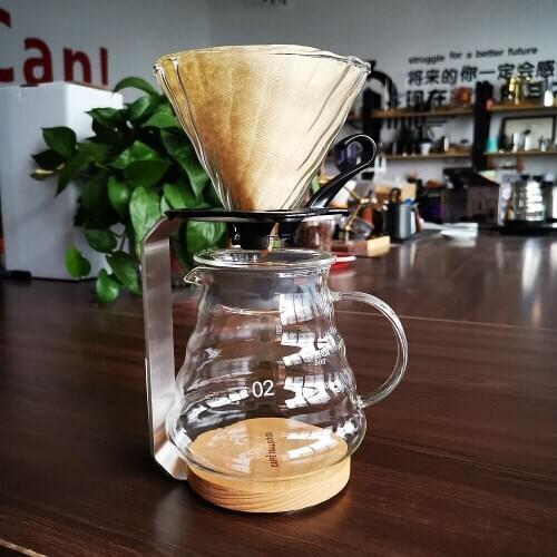 2020 New Household Stainless Steel V60 Filter Cup Coffee Strainer Set Filter Cold Dripper Barista Tools