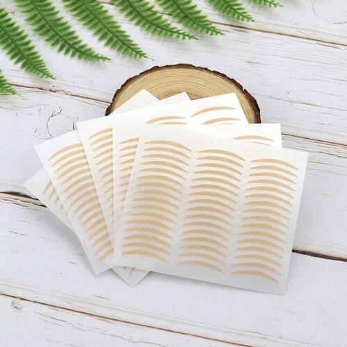 480PCs Invisible Double Eyelid Tape Self-Adhesive Skin Color Eyelid Stickers Slim/Wide Waterproof Fiber Stickers for Eyelid