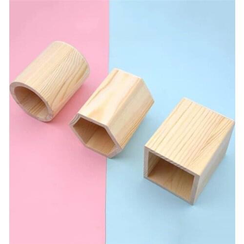 Office Organizer Desktop Wooden Pen Storage Box Pencil Pot Pen Holder Makeup Brush Container Home Office Stationery Supplies
