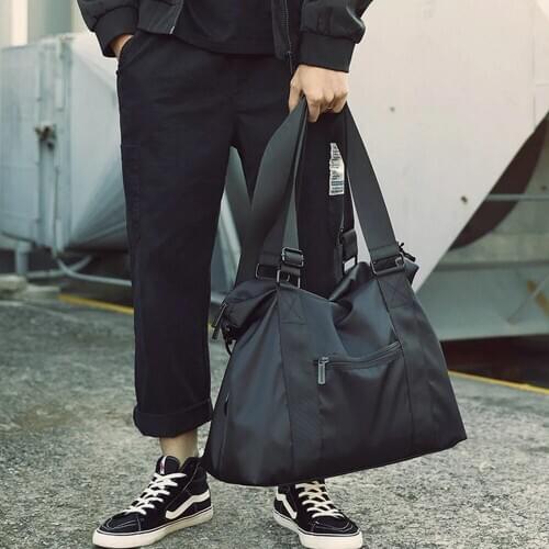 QEHIIE Men's Black Bags