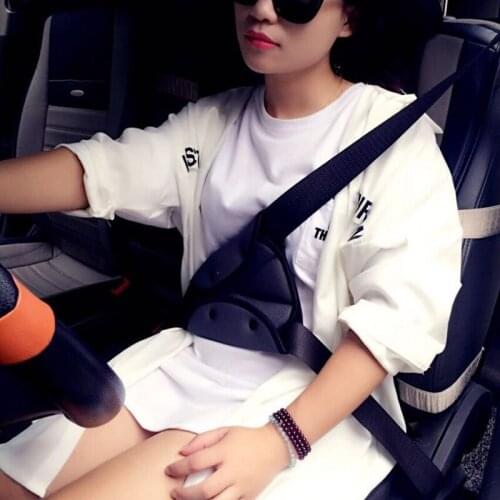 For Car Seat Safety Seat Belt Adjustable Holder Triangle Pad Auto Interior For Child Baby Kids Seatbelt Anti-Neck Padding Cover