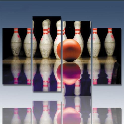 Modern Leisure Sport Painting On Art Modular Pictures Cuadros Bowling Ball Canvas Printing Abstractos Wall Poster For Home Decor
