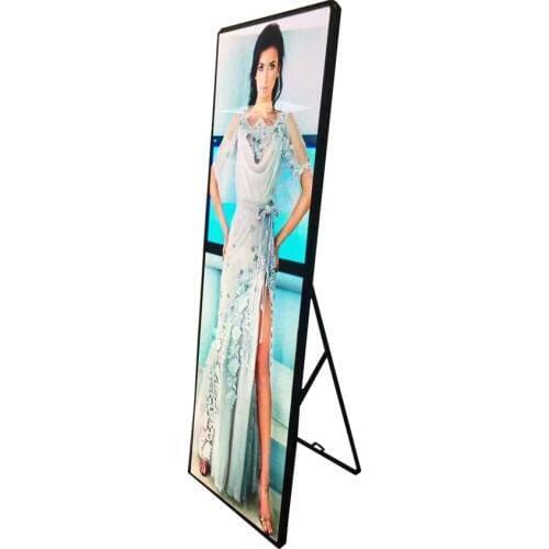 LED Poster 640*1920mm Screen P2.5 Indoor LED Advertising Machine Magnetic Screw Universal led Display Wall Player
