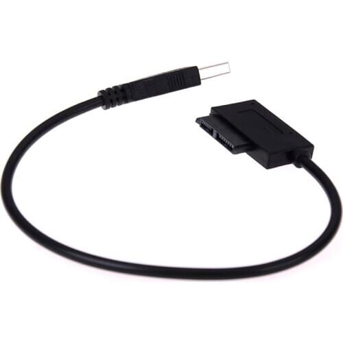 1PC Usb To 7+6 13pin Slim Sata/ide Cd Dvd Rom Optical Drive Cable Adapter For Notebook Laptop