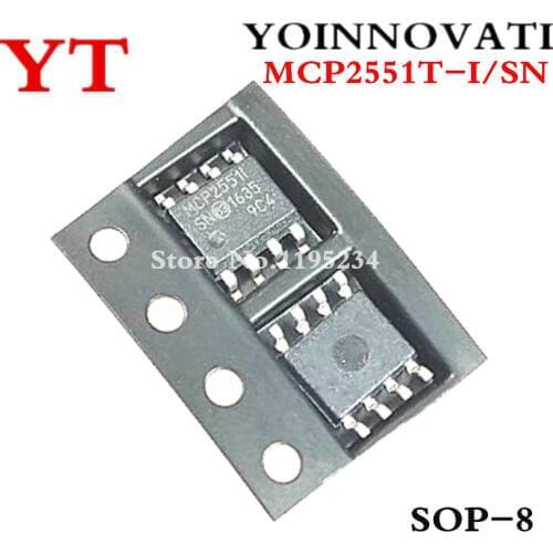 30pcs/lot MCP2551T-I/SN MCP2551T-I MCP2551T 2551 SOP8 IC Best quality