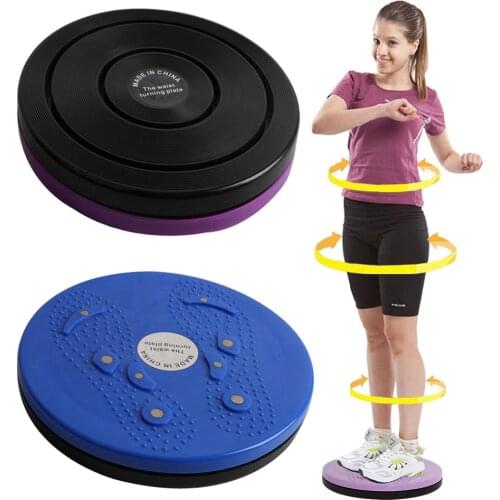 360 Degree Fitness Balance Board Rotatable Massage Disc Round Plates Board Gym Waist Twisting Exerciser Fitness Reflexology #T2G