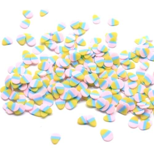 50g/200g Wholesale 4*6MM Miniature Ice-cream Popsicle Clay Slices Mini Dessert Polymer Clay Sprinkles Nail Art Slices