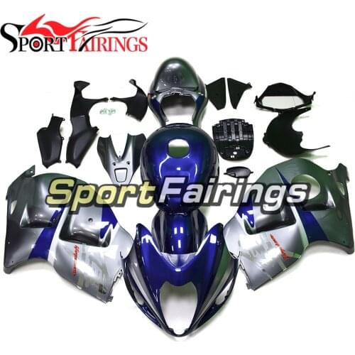 ABS Full Fairing Kit For Suzuki GSXR1300 Hayabusa 1997 - 2007 1997 1998 2005 2006 2007 Injection Motorcycle Silver Blue Bodywork