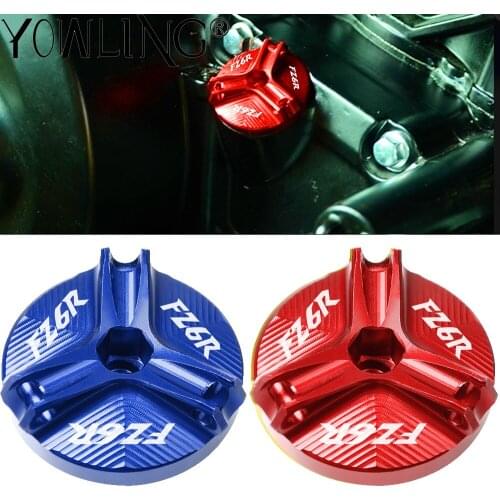 FZ6R Accessories CNC Engine Oil Filler Cup Plug Cover cap Screw For Yamaha FZ6R 2009 2010 2011 2012 2013 2014 2015 2016 2017
