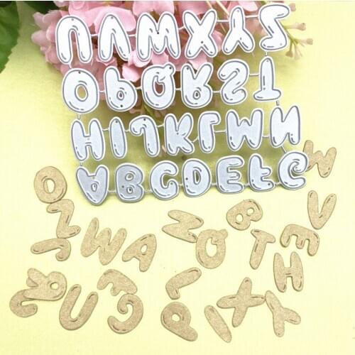 English Alphabet Frame Metal Cutting Dies For DIY Scrapbooking Embossing Decorative Crafts Supplies Cards Making New 2021