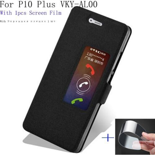 For Huawei P10plus phone Case cover Smart View Window PU Leather shell For Huawei P10 plus VKY-AL00 Flip case back cover