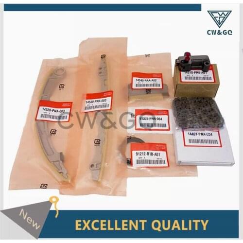 Timing Chain Tensioner Set Kit 14510-PRB-A01,14401-PNA-004,14540-RAA-A02 Fit for Honda Accord 2.4L Civic K20Z3 K20A3 K20Z1 2.0L