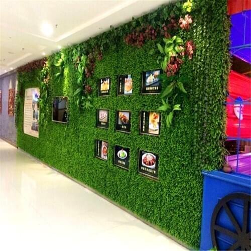 2020 Custom DIY artificial lawn Christmas wedding decor plants wall / hotel / store background / artificial grass wall home deco