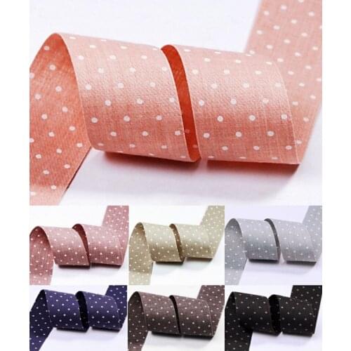 4cm/10 yards double-sided dot ribbon DIY handmade material headdress hair bow gift packaging accessories pet belt 40mm