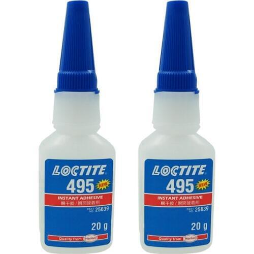 Loctite 20g 2pcs 495 Plastic active instant adhesive fast bonding plastic rubber glue
