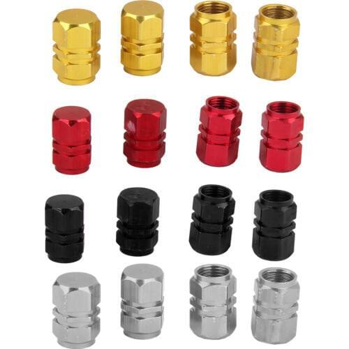 MagiDeal 16PCS Universal Aluminum Alloy Car Wheel Tyre Valve Dust Caps Stems