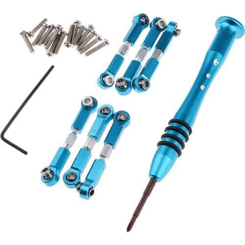 For WLtoys Upgrade Metal Adjustable Rods A959B A969 A979 K929 RC Car Parts