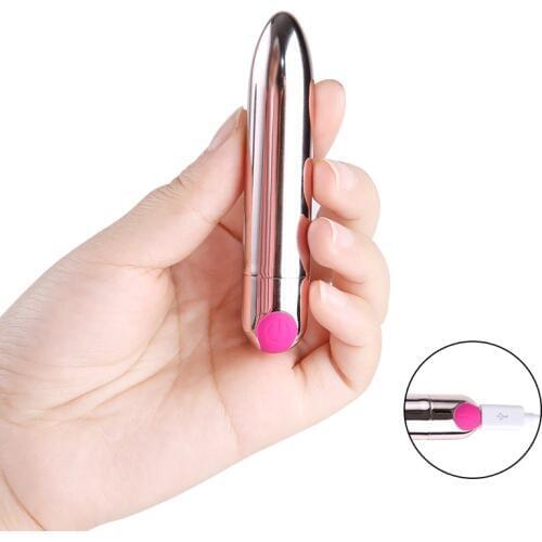 Mini Bullet Vibrator USB Rechargeable Dildo Vibrator Clitoral Stimulator Masturbator Vibrating Pussy Massager Sex Toys for Women
