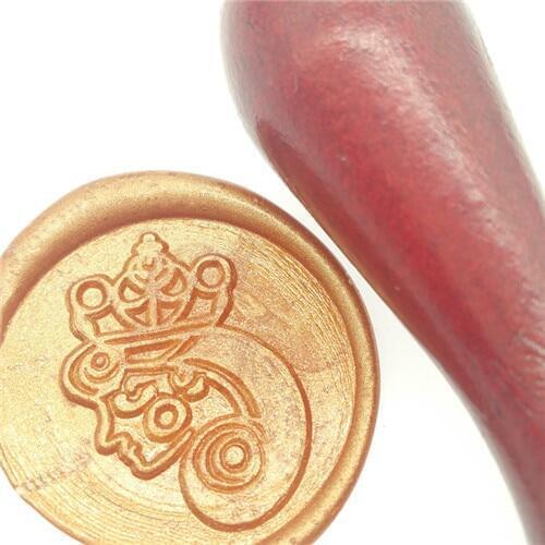 MR Wax Seal Stamp King Poker/Gold Plated stamp seal/ wooden scrapbooking stationery