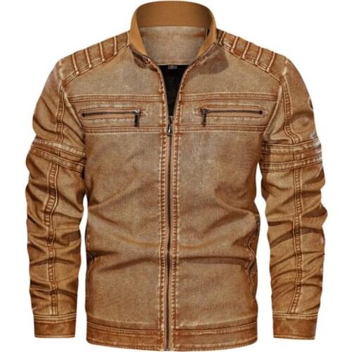 New Brand Motorcycle Biker Leather Jacket Men High quality Classic Leather Jacket Men Coats Casual Fleece Men PU Jacket L-6XL