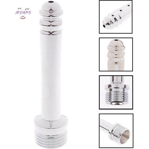 NEW Plug In Hollow Anal Cleaning Shower Head Metal Anus Enema Vaginal Washing Douche Cleaner Sex Toys for Gay or Lesbian