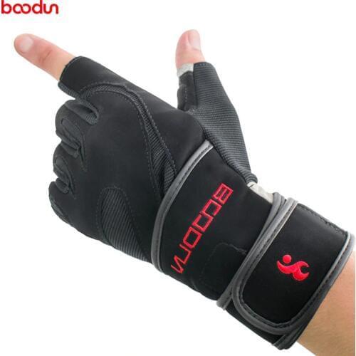 BOODUN Men Women Half finger Fitness Gloves Anti-Static Washable Breathable Soft Waterproof Non-Slip Gloves