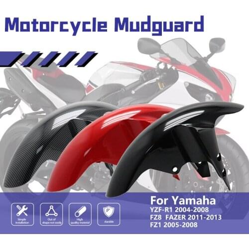 Motorcycle Front Wheel Fender Fairing Kit For YAMMAHA YZFR1 2007 2008 YZF-R1 07 08 FZ1 Red Black Fairing