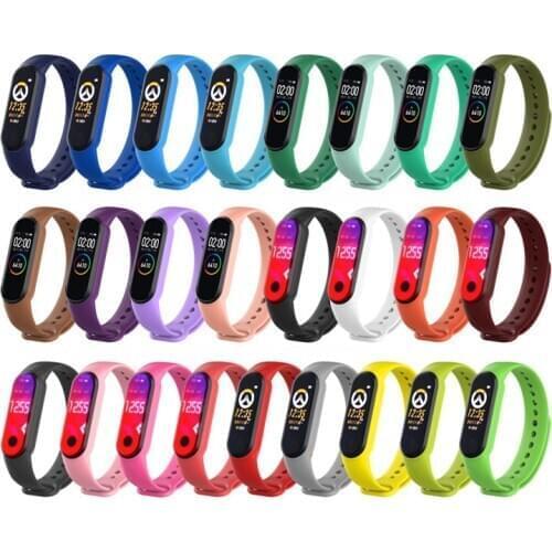 Wrist Strap For Xiaomi Mi Band 5 Silicone Wristband Bracelet Replacement For Xiaomi Band 5 MiBand 5 Wrist Color TPU wrist Strap