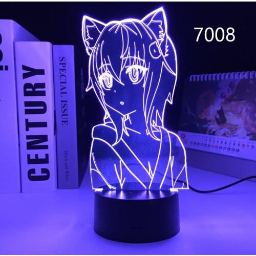 Anime High School DxD Toujou Koneko LED Light for Kids Birthday Gift Nightlight Bedroom Decor Manga Night Light Room Table Lamp