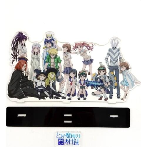 Toaru Majutsu no Index Toaru Kagaku no Railgun family acrylic standee figurines desk decoration cake topper anime