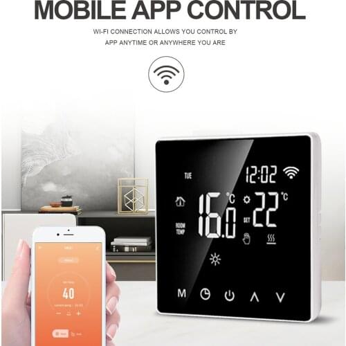 Tuya WiFi Smart Thermostat, Electric Floor Heating Water/Gas Boiler Temperature Remote Controller for Google Home, Alexa