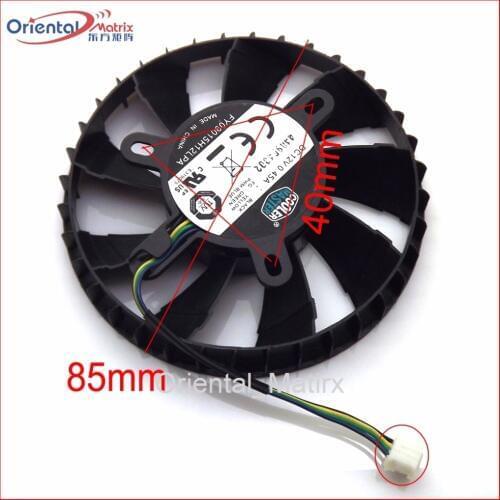 Free Shipping FY09015H12LPA DC12V 0.45A VGA Fan For MSI N760 2GD5/OC ITX R9 270X GAMING 2G ITX Graphics Card Cooler Fan