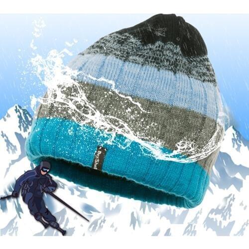 Waterproof breathable Knit and wet-permeable snowcap hats men women for Hiking Hunting Skiing Fishing Outdoor Sports DEXSHELL