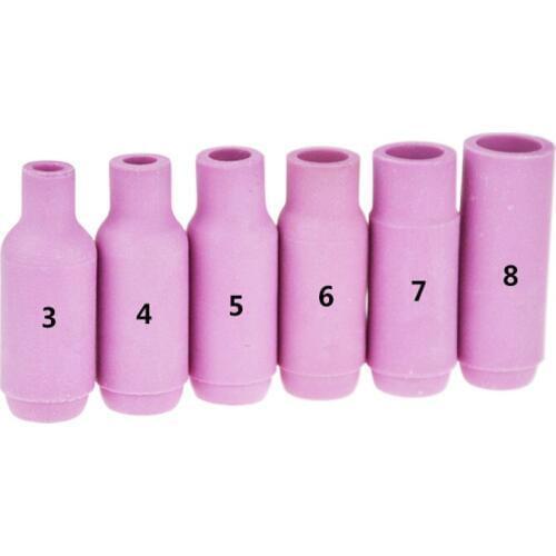 WP17 1826 Argon Arc Welding Gun Fittings 10N Porcelain Nozzle Tile Cover 345 678