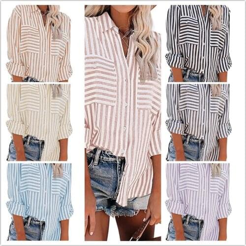Женские рубашки в полоску YOZIHAYL China At AliExpress