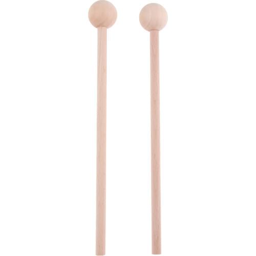 1 Pair Wood Mallets Percussion Polished Surface Drum Sticks Energy Chime