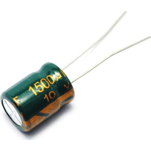 10PCS/LOT Electrolytic Capacitor 10V/1500uF 10V 1500UF 10*13MM 1500UF 10V