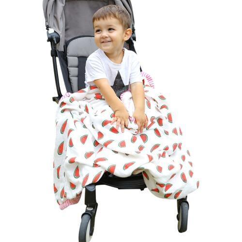 2 Layer 70% Bamboo 30% Cotton Muslin Baby Blanket Newborn Swaddling Soft Bedding Blankets Swaddle Wrap Bath Towel