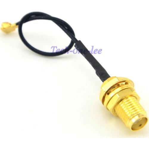 5 piece/lot 2.7'' u.FL/IPX to SMA Female 1.13 Cable Wifi Coax PCI Card Bulkhead 7cm