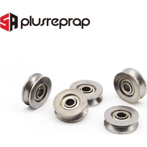 5pcs/lot V623ZZ V Groove Roller Wheel Ball Bearings 3 * 12 * 4 mm Embroidery Machine Pulley Bearing V623 623V (Carbon steel)