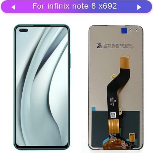 For Infinix note 8 x692 Touch Screen LCD Display Assembly Glass Panel Touch Sensor Digitizer replacement
