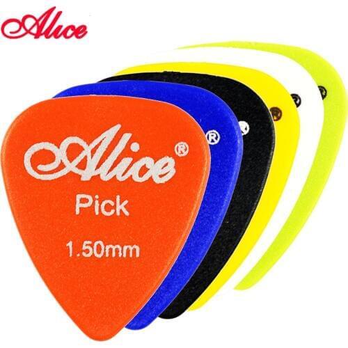 Alice Non-slip ABS Guitar Picks Plectrum Gauge 0.58mm 0.71mm 0.81mm 0.96mm 1.20mm 1.50mm Color Random Guitar Parts Accessories