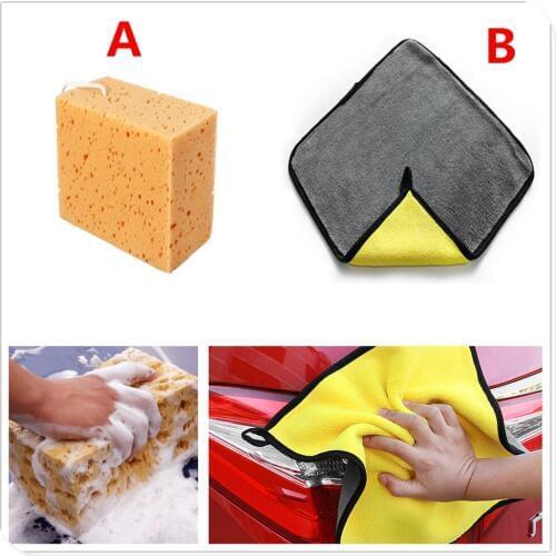 Car Auto Vehicle Washing Sponge Tools Block Cleaning Drying Towel Cloth FOR Kia Soul FOR te5 Cadenza Telluride Pro Venga
