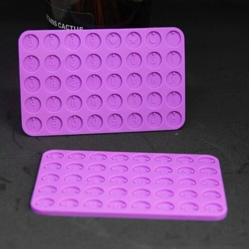 Initial Letter Number Round Discs Resin Mold Alphabet Bead Mold Jewelry Making N84D