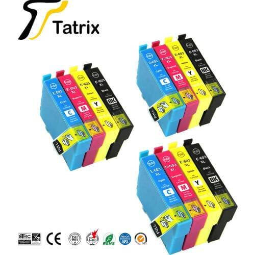 Tatrix 3 set 603XL T603 T603XL E-603XL compatible printer ink cartridge EPSON XP-2100 XP-2105 XP-3100 XP-3105 XP-4100 XP-4105
