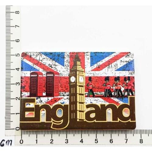 England)Fridge Magnet Creative Travel Commemorate Crafts 33D Ornaments Magnetism Resin Material Refrigerator Stickers