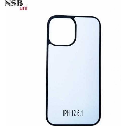 NSB uni For IPH 12 12 Pro 6.1 Blank 2D Sublimation TPU Cell Phone Cases DIY Printing Rubber Back Protective Cover