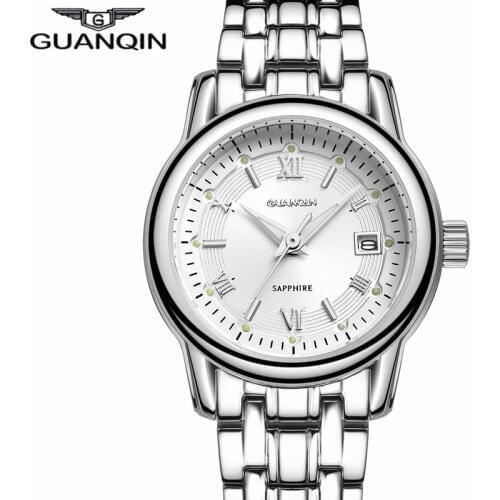 Original GUANQIN Watch Girl Watches 2021 Fashion Quartz Watch Brand Luxury Waterproof Hardlex Leather Watch Ladies Wristwatches