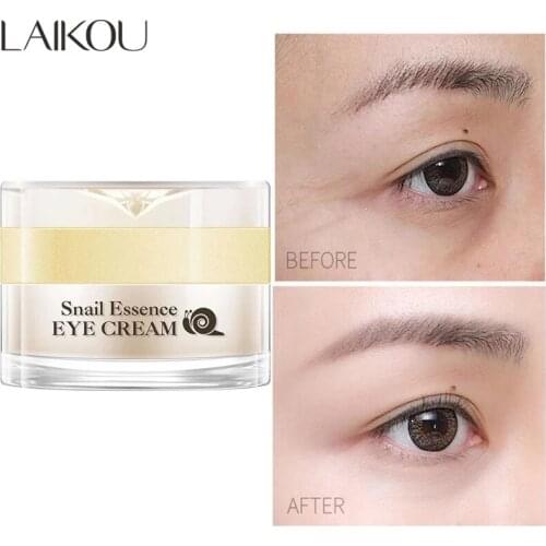 LAIKOU Snail Essence Eye Cream Whitening Moisturizing Anti-aging Wrinkle Remove Dark Circles Snail Cream Eyes Skin Care